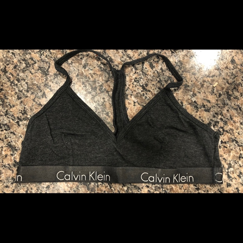 Grey Calvin Klein Sports Bra